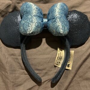 Disney Blue and Black Mickey Mouse Ears Headband